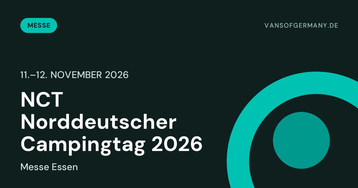 NCT Norddeutscher Campingtag 2026, 11.–12. November 2026, Messe Essen