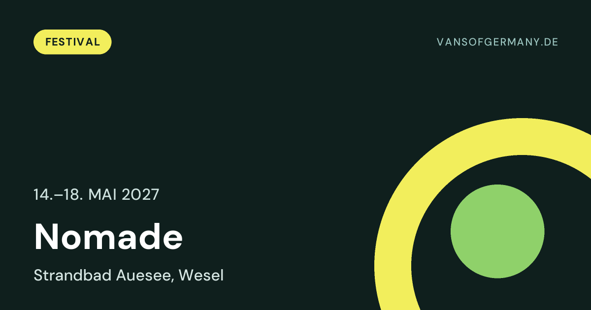 Nomade, 14.–18. Mai 2027, Strandbad Auesee, Wesel