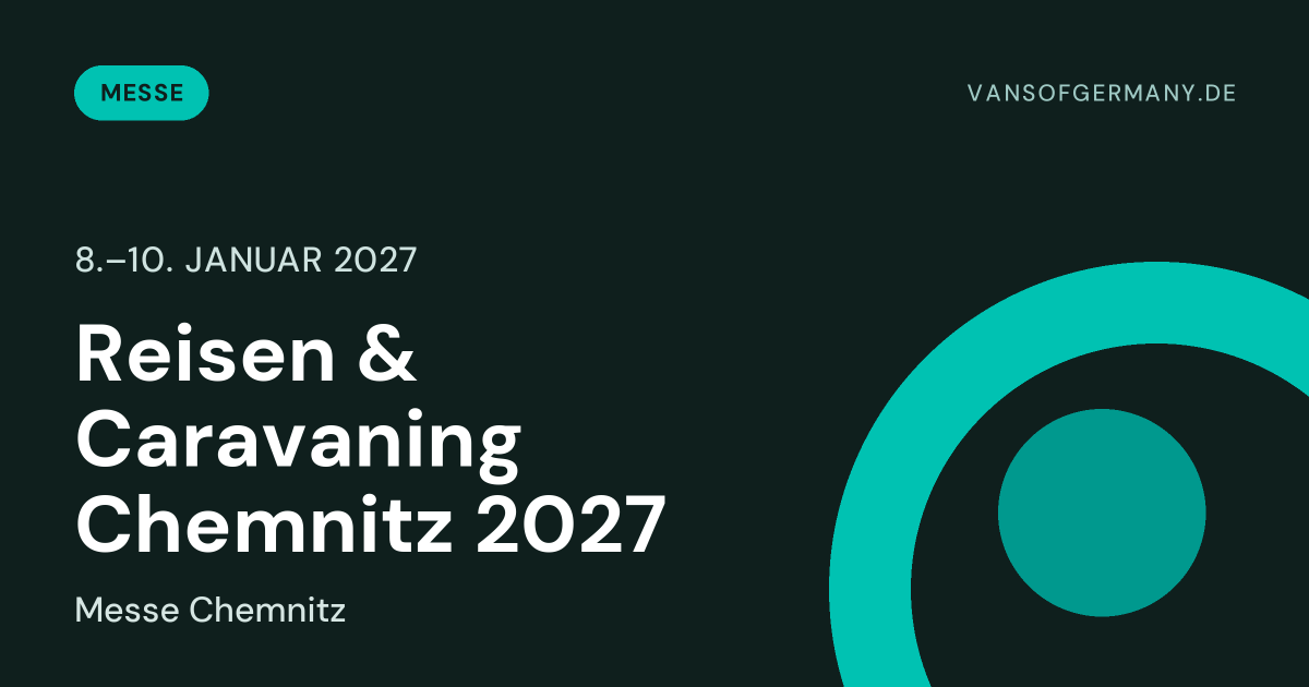 Reisen & Caravaning Chemnitz 2027, 8.–10. Januar 2027, Messe Chemnitz