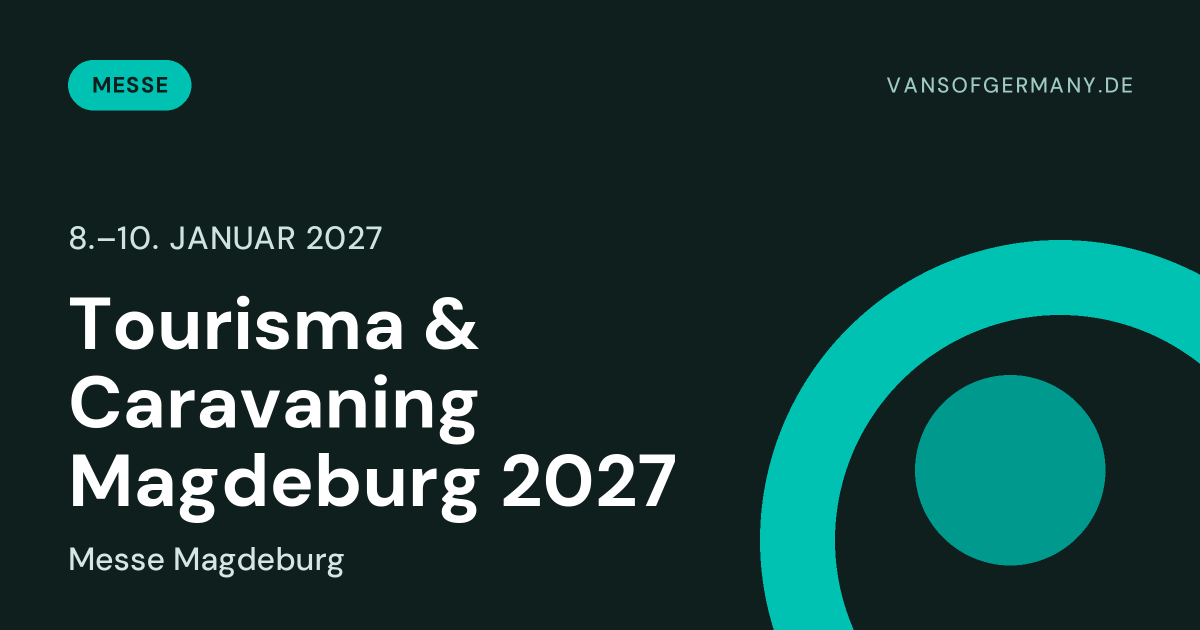 Tourisma & Caravaning Magdeburg 2027, 8.–10. Januar 2027, Messe Magdeburg