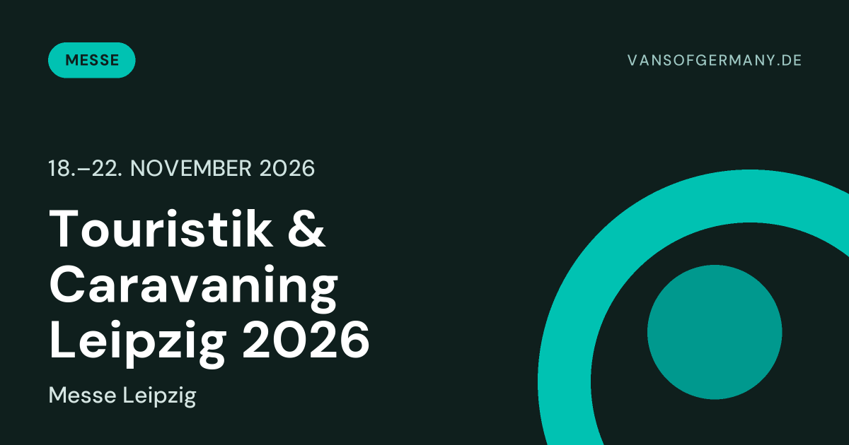 Touristik & Caravaning Leipzig 2026, 18.–22. November 2026, Messe Leipzig