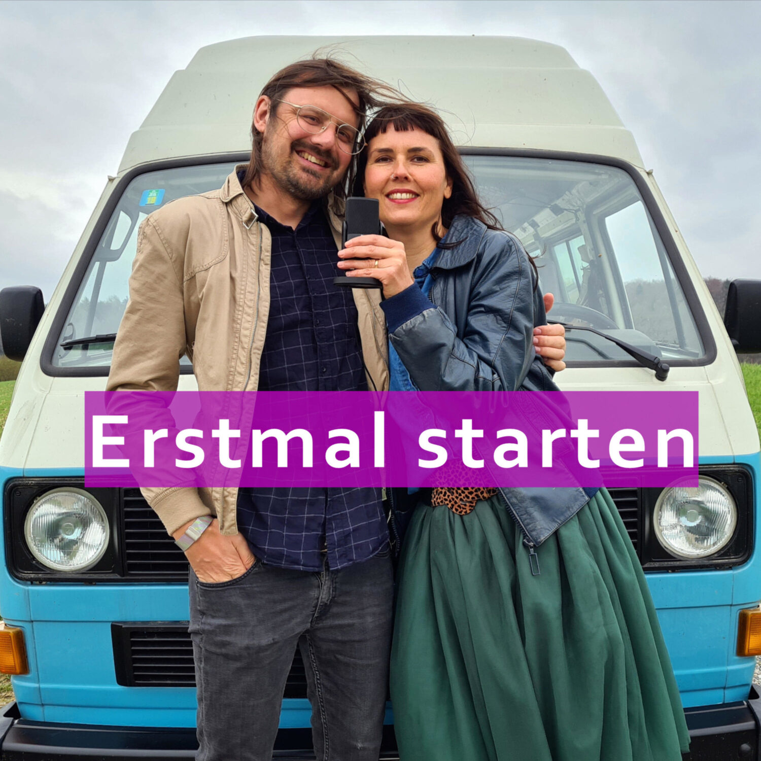 Cover: Erstmal starten – Der VW T3 Camping-Podcast.